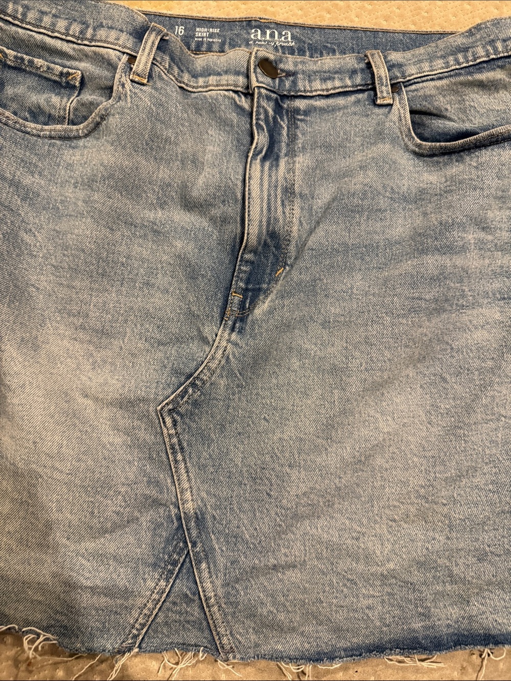 a.n.a Light Blue Denim Mini Skirt